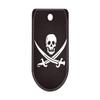 NDZ Performance Magazine Base Plate with Finger Extension for Sig P365 .380 ACP  Skull Jolly Roger 2  Black  Anodized Aluminum  Made in USA view 1