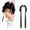 Hanfu Cosplay Wigs Women Black Anime Ancient Chinese Hanfu Wigs Headgear Accessories Hanfu Long Straight Wigs Black Wig Headband (Color : Little Dragon Turtle) view 1