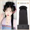 Hanfu Cosplay Wigs Women Black Anime Ancient Chinese Hanfu Wigs Headgear Accessories Hanfu Long Straight Wigs Black Wig Headband (Color : Little Dragon Turtle) view 4