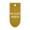 NDZ Performance Magazine Base Plate with Finger Extension for Sig P365 .380 ACP  God Bless America Text  Gold  Anodized Aluminum  Made in USA view 1