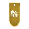 NDZ Performance Magazine Base Plate with Finger Extension for Sig P365 .380 ACP  US Flag Wave 2  Gold  Anodized Aluminum  Made in USA view 1
