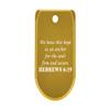 NDZ Performance Magazine Base Plate with Finger Extension for Sig P365 .380 ACP  Bible Hebrews 6:19  Gold  Anodized Aluminum  Made in USA view 1
