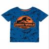 Jurassic World Boys Pajama Set | Kids Blue Short Sleeve T-Shirt & Shorts Loungewear PJs Outfit Bundle | Dinosaur Movie Gift view 3
