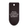 NDZ Performance Magazine Base Plate with Finger Extension for Sig P365 .380 ACP  Bible Matthew 5:9  Black  Anodized Aluminum  Made in USA view 1