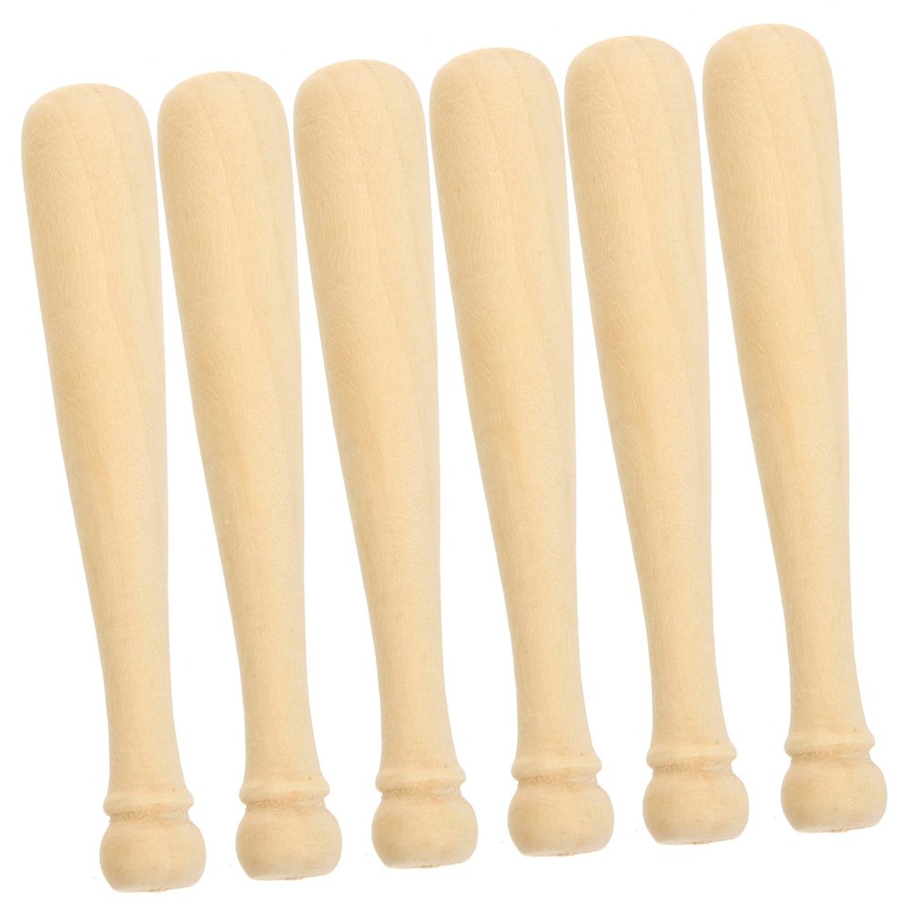 Wooden Mini Baseball Bats 20 Unpainted Craft Projects for Boys and Girls Baseball Bat Toys Wood Crafts Supplies