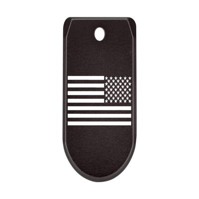 NDZ Performance Magazine Base Plate with Finger Extension for Sig P365 .380 ACP US Battle Flag Black Anodized Aluminum Made in USA