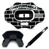 DAMAGE CONTROL Youth Football Mouth Guard  Breathable No Boil Mouthpiece, Protects Lips & Teeth, Works with Braces, Includes Helmet Strap  Sports Gear & Accessories (Unstoppable) view 1