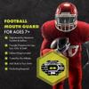 DAMAGE CONTROL Youth Football Mouth Guard  Breathable No Boil Mouthpiece, Protects Lips & Teeth, Works with Braces, Includes Helmet Strap  Sports Gear & Accessories (Unstoppable) view 2