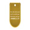 NDZ Performance Magazine Base Plate with Finger Extension for Sig P365 .380 ACP  Bible Joshua 1:9  Gold  Anodized Aluminum  Made in USA view 1