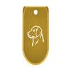 NDZ Performance Magazine Base Plate with Finger Extension for Sig P365 .380 ACP  Dog Head 2  Gold  Anodized Aluminum  Made in USA view 1