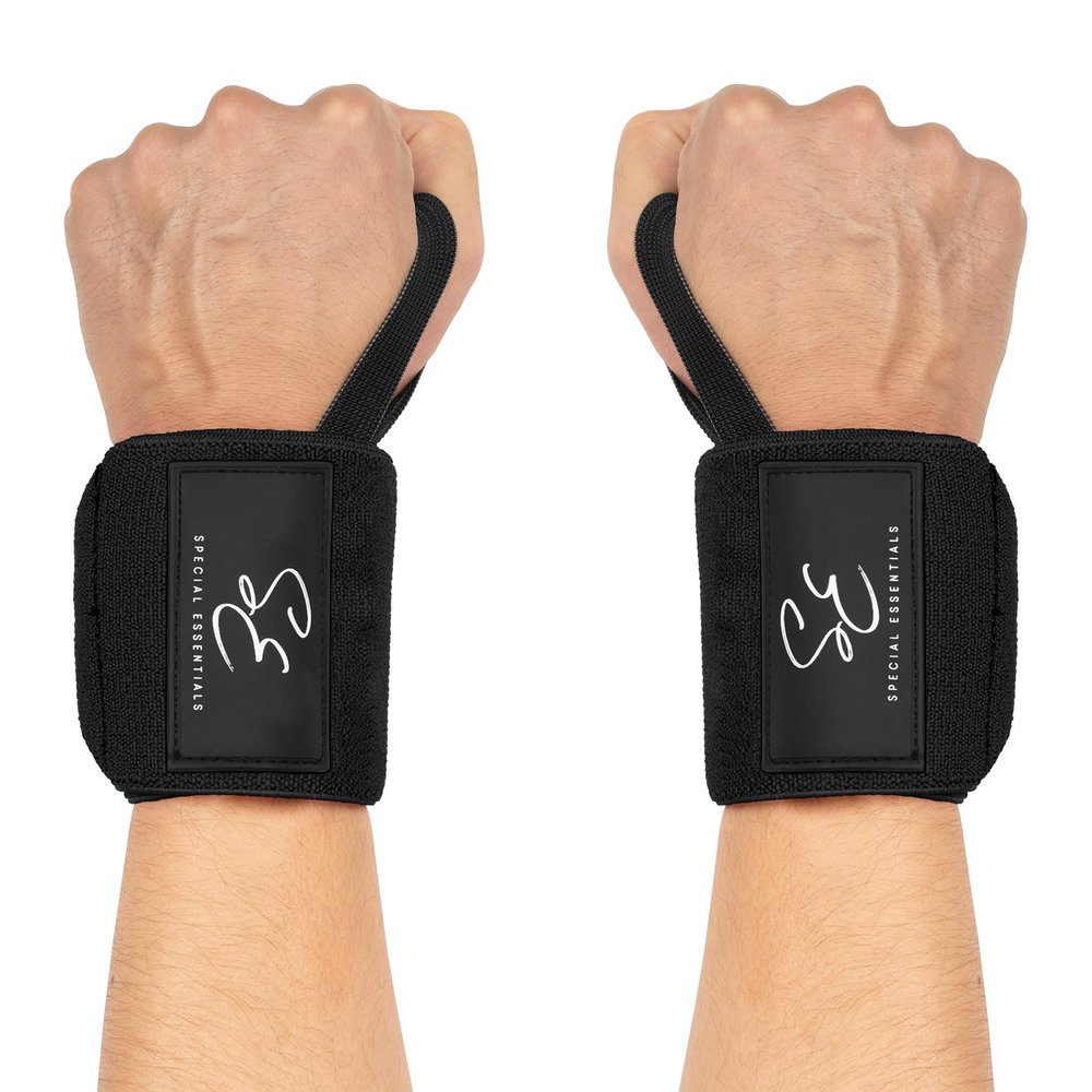 Special Essentials 18" Weightlifting Wrist Wraps for Men & Women with Wrist Support - Stiff Fit or Flexible Fit for Gym Workouts Weight Lifting Powerlifting Strength Training