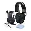 Walkers Razor Patriot Series Hi-Gain Omnidirectional Microphone Electronic Muffs (Kryptek Camo) Bundle with Walkie-Talkie Attachment, Protective Sport Glasses and Cleaning Cloth (4 Items) view 1