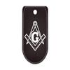 NDZ Performance Magazine Base Plate with Finger Extension for Sig P365 .380 ACP  Masonic Square and Compass  Black  Anodized Aluminum  Made in USA view 1