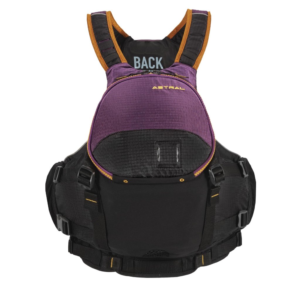 Astral Bowen Life Jacket - Lightweight USCG Type III PFD Adult Life Vest for Fishing, Touring, SUP, & Whitewater - Purple - Small/Medium
