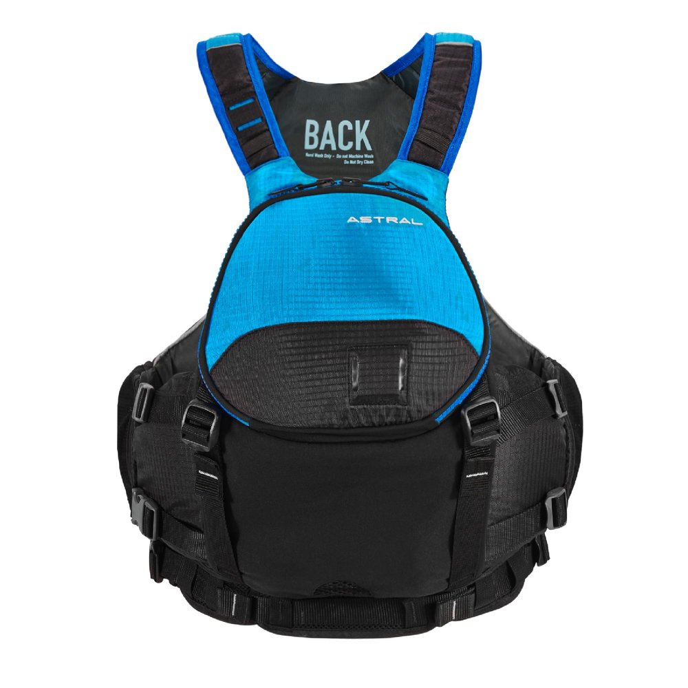 Astral Bowen Life Jacket - Lightweight USCG Type III PFD Adult Life Vest for Fishing, Touring, SUP, & Whitewater - Blue - Small/Medium