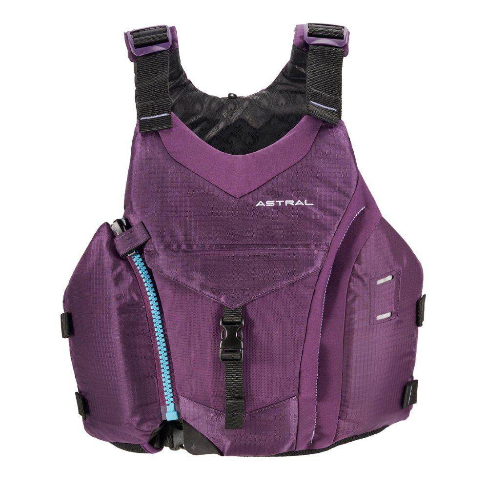 Astral Women's Layla Life Jacket - Comfortable USCG Type III PFD Adult Life Vest for SUP, Touring, & Whitewater - Purple - Large/X-Large