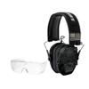 Walkers Razor Patriot Series Hi-Gain Omnidirectional Microphone Electronic Muffs (Kryptek Camo) Bundle with Protective Full Coverage Sport Shooting Glasses (2 Items) view 1