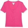 Happy Nation Fitted Ribbed Cardigan, Deep Fuchsia, XL+ view 1