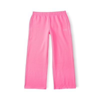 Happy Nation Wide Leg Sweatpants, Pink, Medium