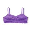 Happy Nation Lace Longline Bralette, Amethyst Orchid, Small view 1