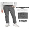 2-Pack Boy's Slim Fitting Cotton Stretch Classic Twill Joggers view 2