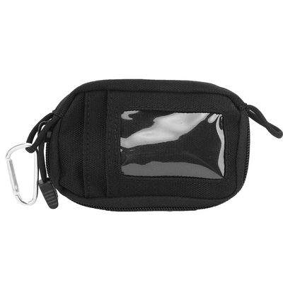 Qiilu Bag Wallet Bag Nylon Mini Nylon Wallet Pouch Card Keys Holder Money Pack for Outdoor Travel