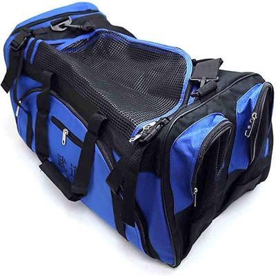 Martial Arts Taekwondo MMA Sparring gear Equipment Bag (Blue with Chest Guard Holder)