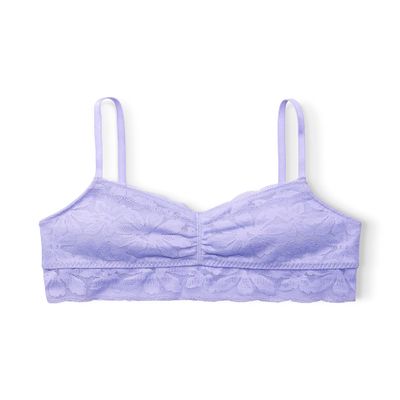 Happy Nation Lace Longline Bralette, Pure Purple, Large