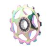 Aatraay 2Pcs Bike Derailleur Pulley Aluminium Alloy Rear Bearing Roller Wheel Component for Road Bike 13T view 2