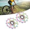 Aatraay 2Pcs Bike Derailleur Pulley Aluminium Alloy Rear Bearing Roller Wheel Component for Road Bike 13T view 3
