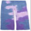 Happy Nation Wide Leg Sweatpants, Optic White Multi Tie Dye, Small view 1