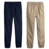 2-Pack Boy's Slim Fitting Cotton Stretch Classic Twill Joggers view 1