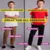 2-Pack Boy's Slim Fitting Cotton Stretch Classic Twill Joggers view 4