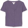 Happy Nation Fitted Ribbed Cardigan, Purple Haze, XL+ view 1