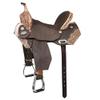 HILASON Western Horse Flex Tree Barrel Trail in American Leather Saddle Brown | for Horses view 1