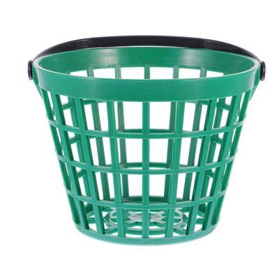 Garneck Golf Ball Storage Basket Nylon Golf Ball Basket Green Golfball Container with Handle Golf Range Bucket Storage Organizer Stadium Accessories for Practice Range and Outdoor Use