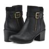 WHITE MOUNTAIN Women's Shoes Dessert Block Heel Bootie, Black/Smooth, 9.5 M view 2