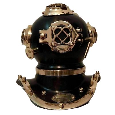 VintiquE Nautical Tiny Diving Helmet US Navy Mini Diving Helmet Scuba Divers Deep Sea Helmet Small Iron Diving Helmet Divers Home Decorative Gift