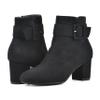WHITE MOUNTAIN Women's Shoes Freckly Block Heel Bootie, Black/Fabric, 10 M view 2