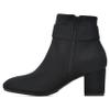 WHITE MOUNTAIN Women's Shoes Freckly Block Heel Bootie, Black/Fabric, 10 M view 4