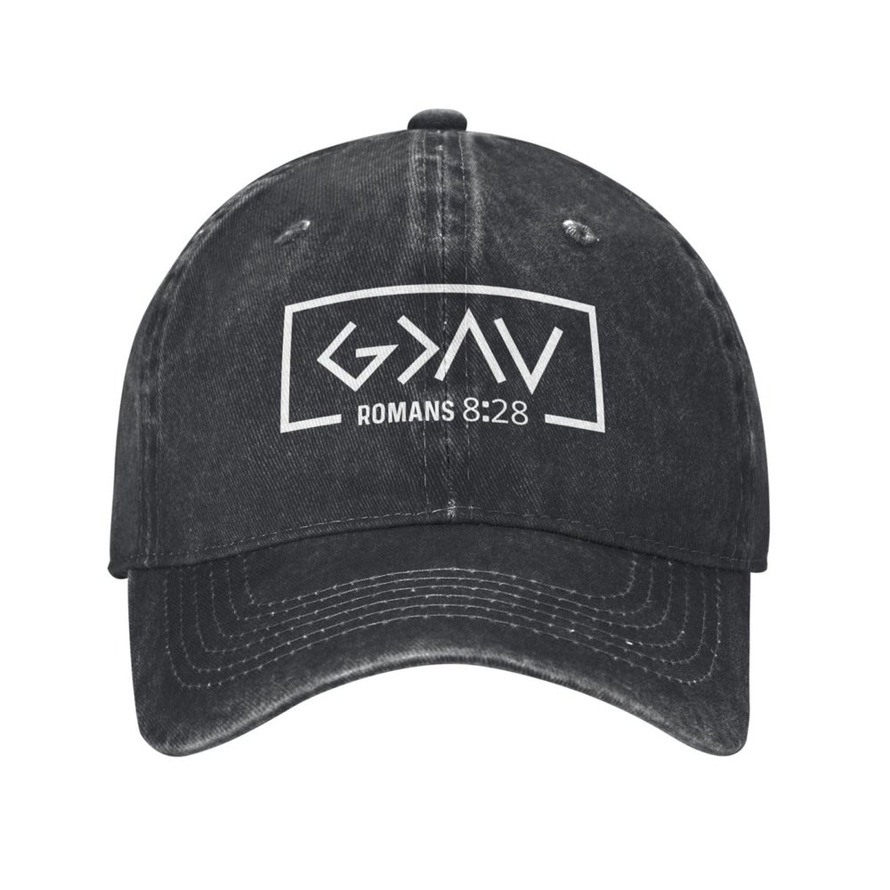 Beafoliya Funny Hat God is Greater Than The Highs and Lows Cap for Women Baseball Hat with Design Cap Black