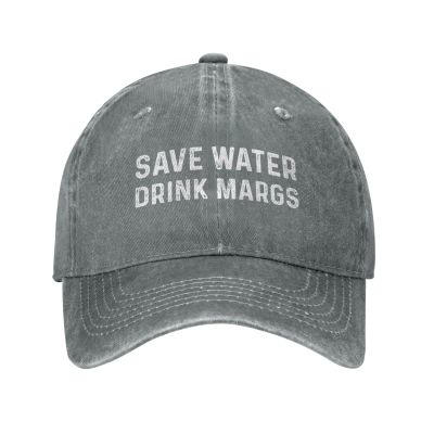 Beafoliya Funny Hat Save Water Drink Margs Hat Women Baseball Caps Graphic Caps Gray