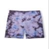 Happy Nation Cotton Biker Shorts, Pure Purple Tie Dye, Small view 1