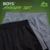 RBX Boys Sweatpants - 2 Pack Performance Tricot Boys Joggers with Elastic Waist & Pockets - Soft Stretch Kids Athletic Pants, Size 10-12, Black/Grey view 3