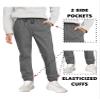 2-Pack Boy's Slim Fitting Cotton Stretch Classic Twill Joggers view 3