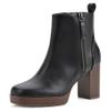 WHITE MOUNTAIN Women's Shoes Manito Stacked Heel Platform Bootie, Black/Smooth, 9.5 M view 1