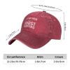 Funny Cap I'd Rather Be Ghost Hunting Hat for Men Baseball Cap Vintage Hats Red view 4