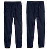 2-Pack Boy's Slim Fitting Cotton Stretch Classic Twill Joggers view 1