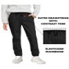 2-Pack Boy's Slim Fitting Cotton Stretch Classic Twill Joggers view 2