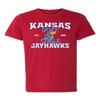 CornBorn Kansas Jayhawks Apparel Men Shirt - Premium Tri-Blend Rock Chalk Jayhawks - Red - XL view 1